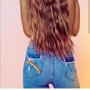 MOTHER | High Waisted Looker Ankle Chew (Learning To Hula) size 30